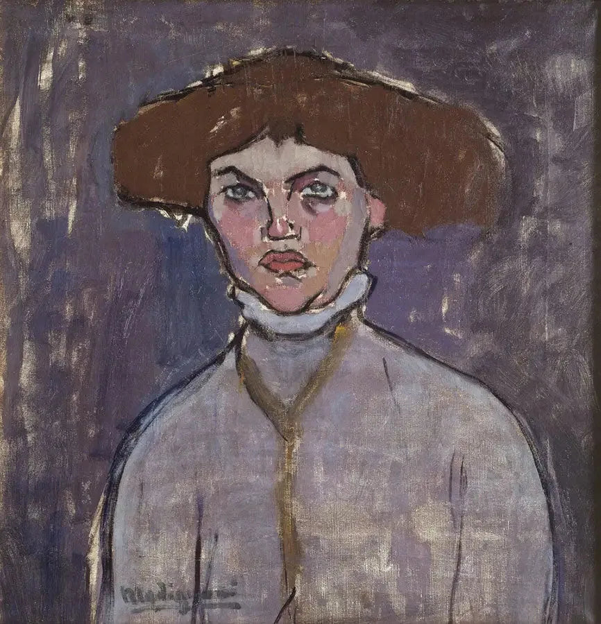 Genç Kadın Büstü - Amedeo Modigliani