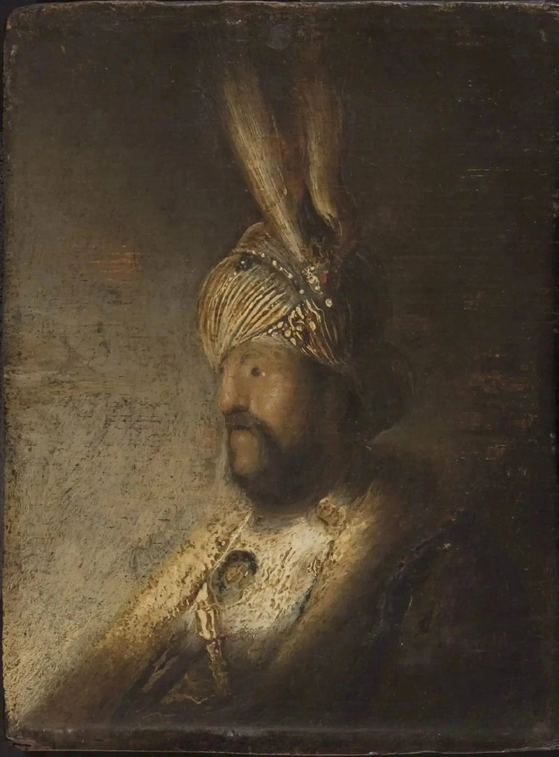 Sarıkulahlı Adam Büstü - Rembrandt