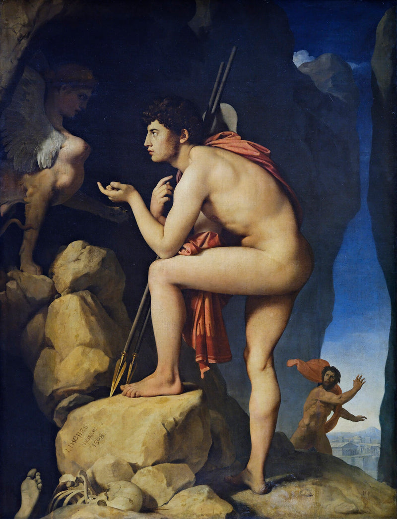 Œdipe explique l’énigme du Sphinx - Jean-Auguste-Dominique Ingres