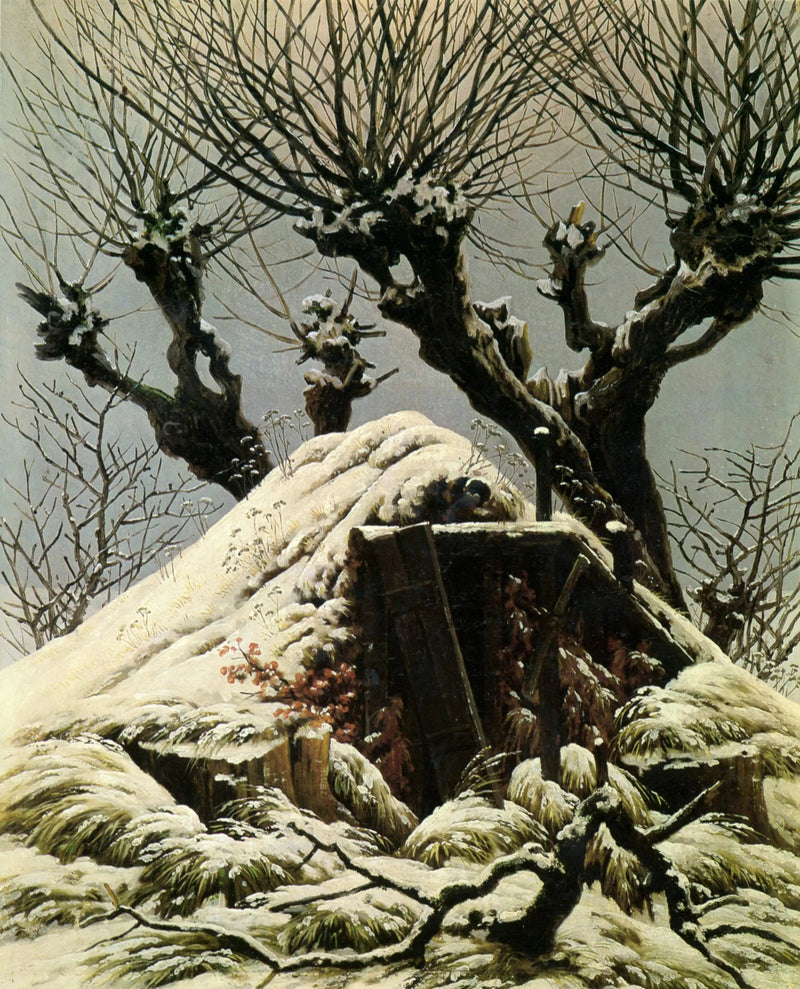 Kar Altında Kulübe - Caspar David Friedrich
