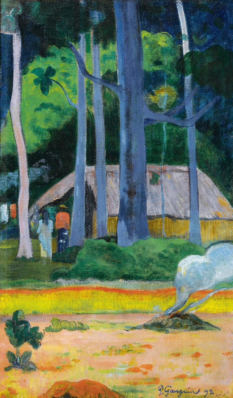 Ağaçların Altındaki Kulübe - Paul Gauguin