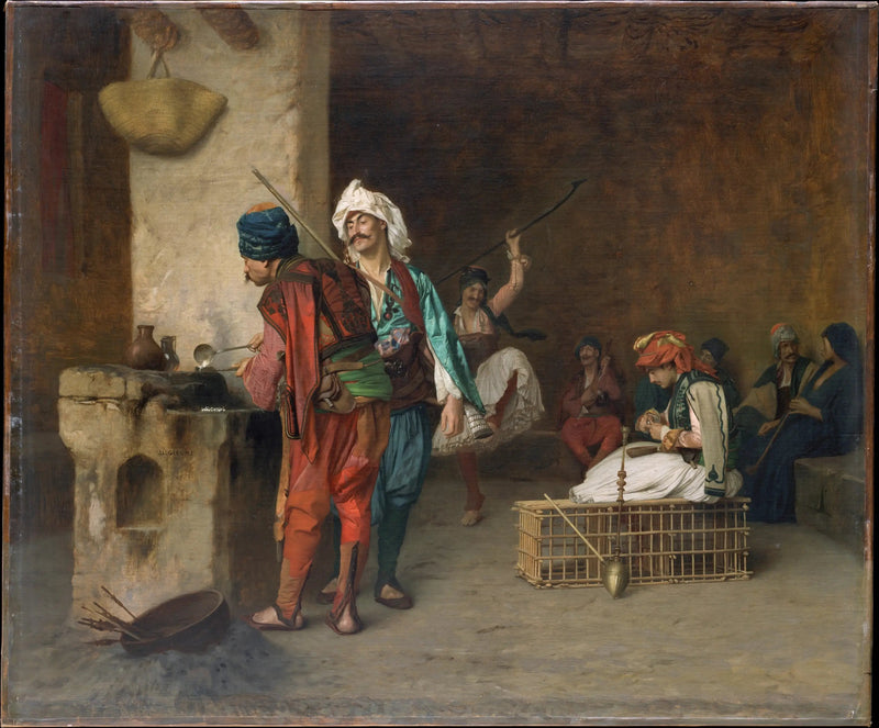 Kafe Evi, Kahire (Mermi Dökümü) - Jean-Léon Gérôme