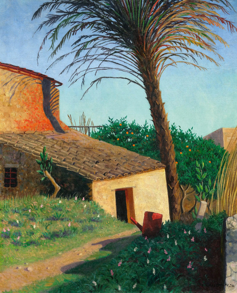 Cagnes, palmiye ağacı - Félix Vallotton