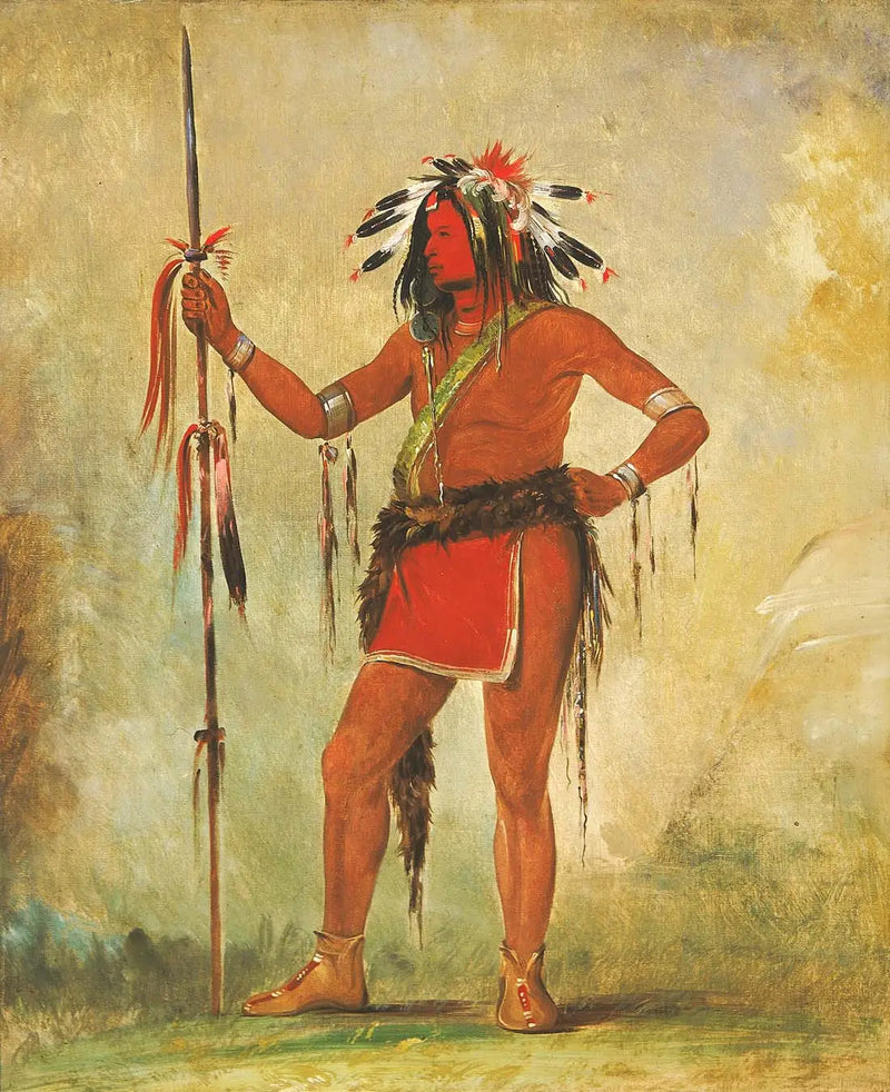 Cáh-be-múb-bee, Her yerde oturan, cesur - George Catlin