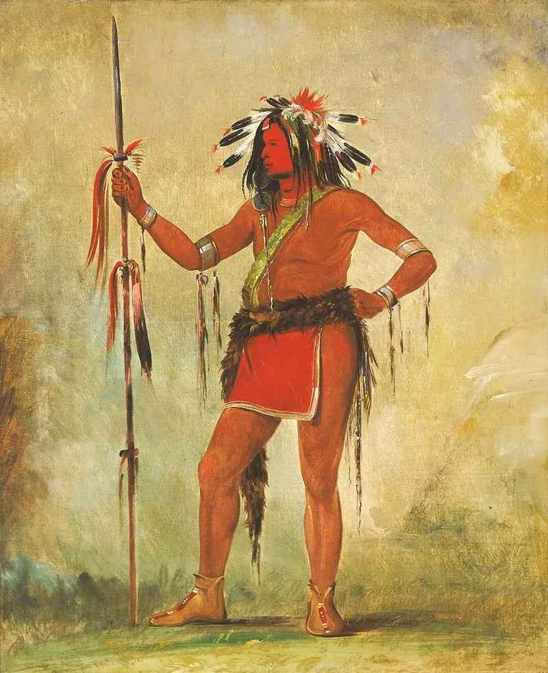 Cáh-be-múb-bee, Her yerde oturan, cesur - George Catlin