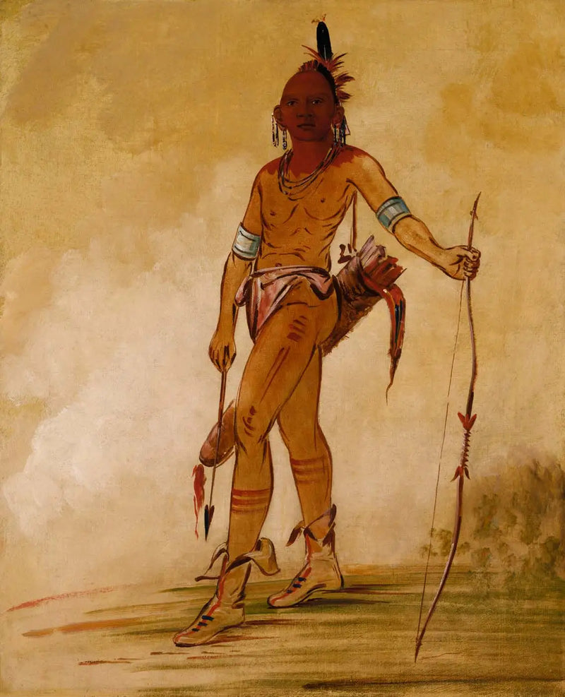 Cáh-he-ga-shín-ga, küçük şef - George Catlin