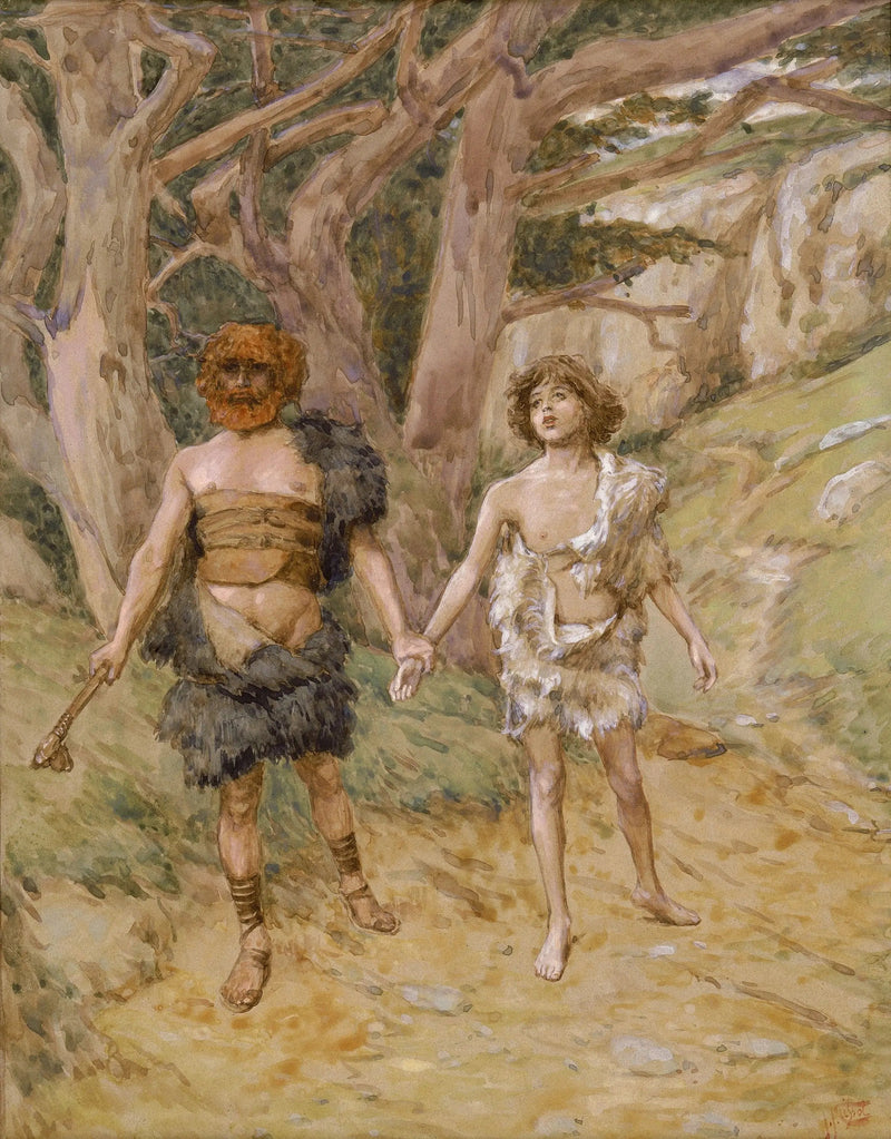 Kain, Abel'i ölüme götürüyor - James Tissot