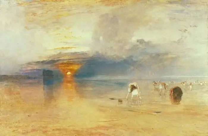 Calais Kumları Düşük Suyun Altında - Poissards Bait Toplama - J. M. W. Turner