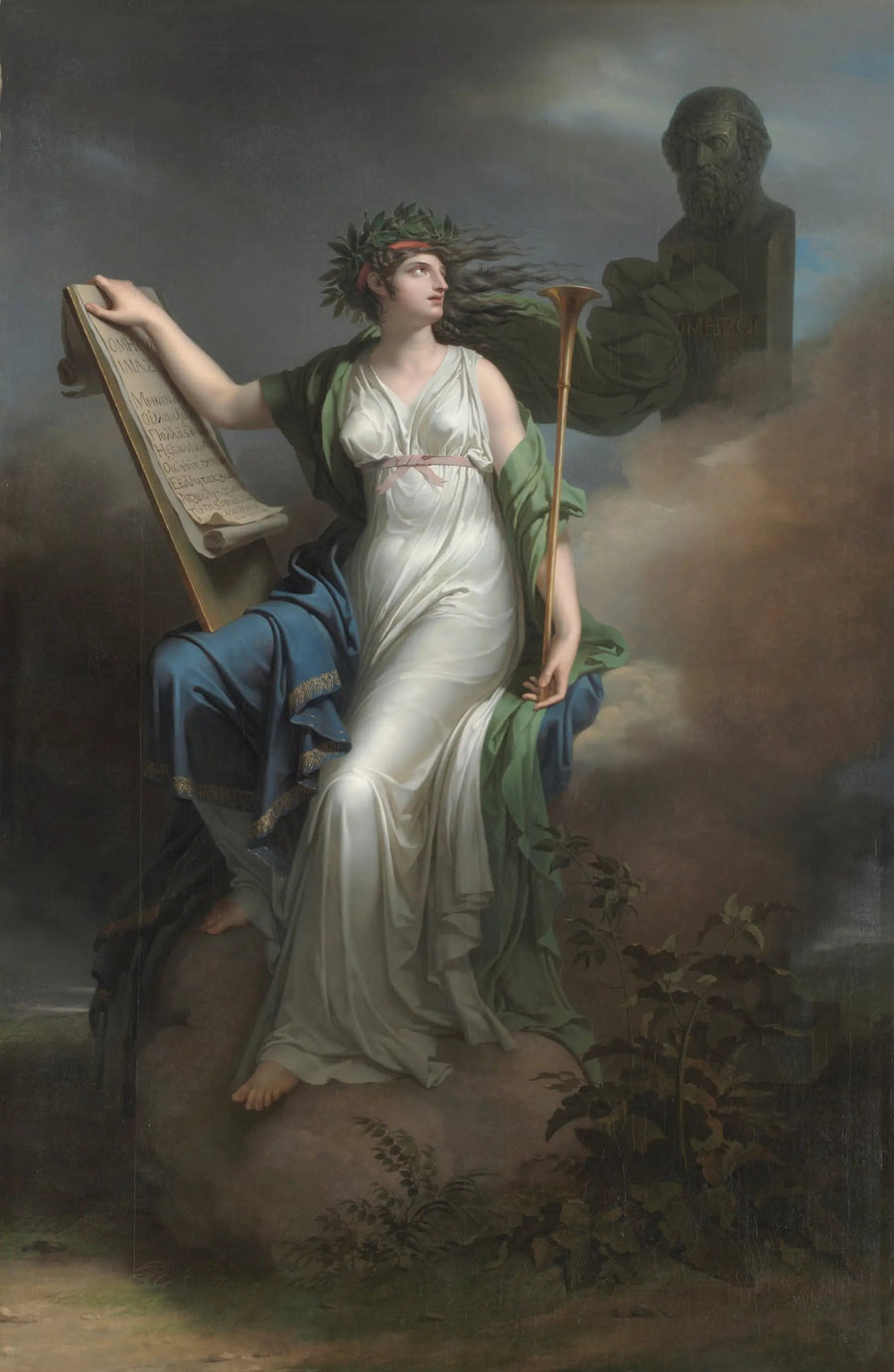 Calliope, epik şiire hükmeden ilahî - Charles Meynier