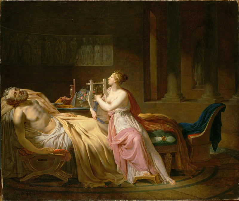 Homeros'u Ağlatan Calliope - Jacques-Louis David