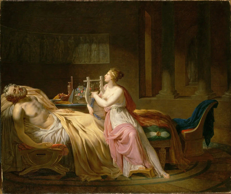Homeros'u Ağlatan Calliope - Jacques-Louis David