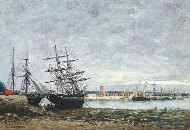 Camaret, alçalan gelgitler - Eugène Boudin