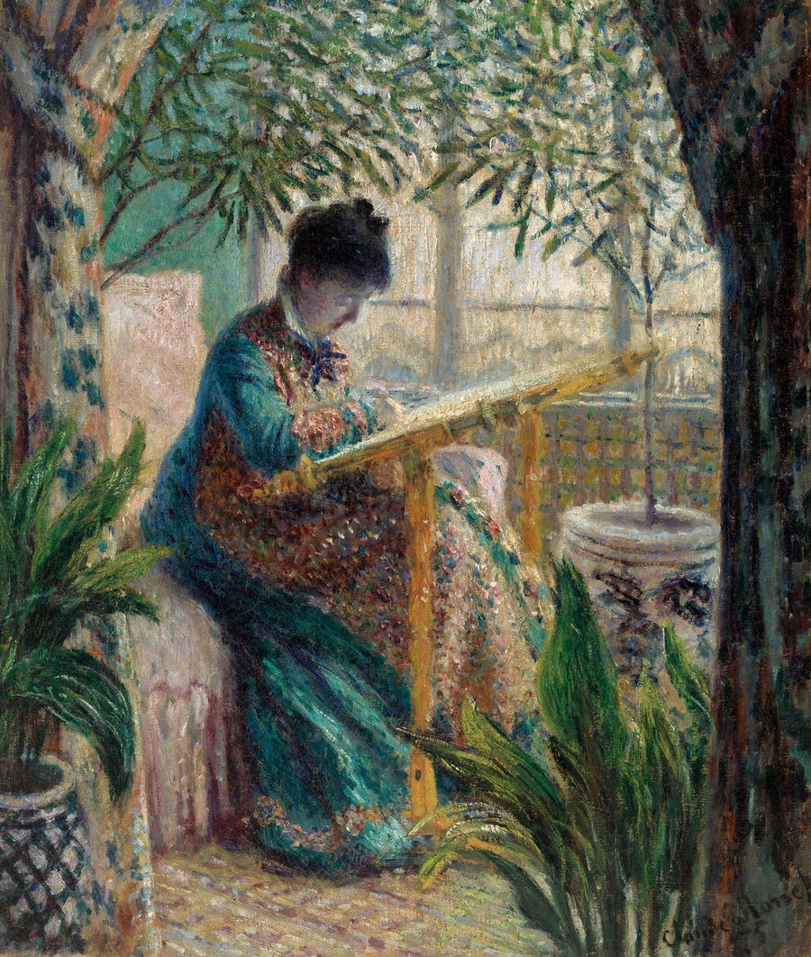 Madame Monet nakış, Camille W366 ticaretinde - Claude Monet