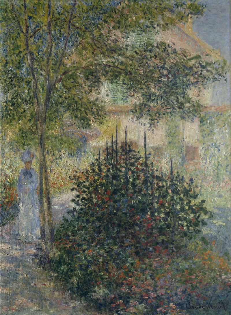 Camille Monet (1847-1879) Argenteuil bahçesinde - Claude Monet