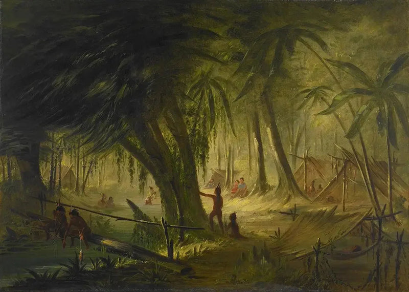 Kızılderili Kampı - George Catlin
