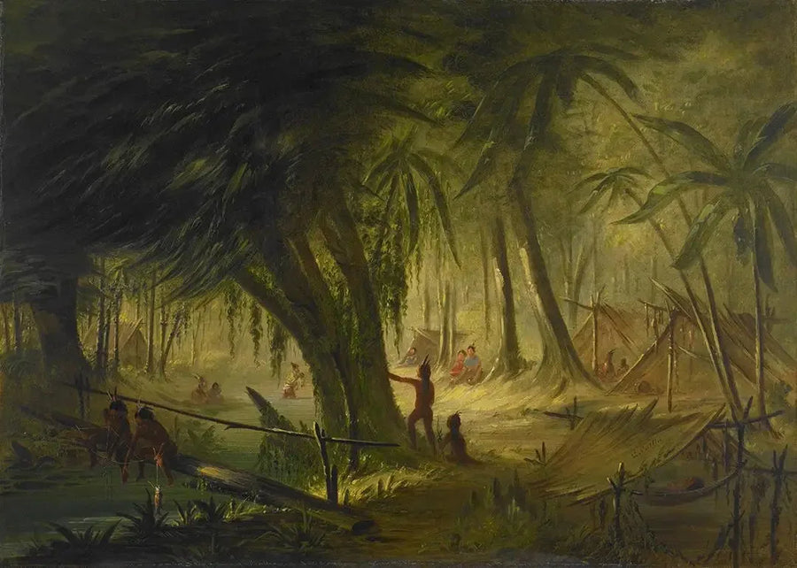 Kızılderili Kampı - George Catlin