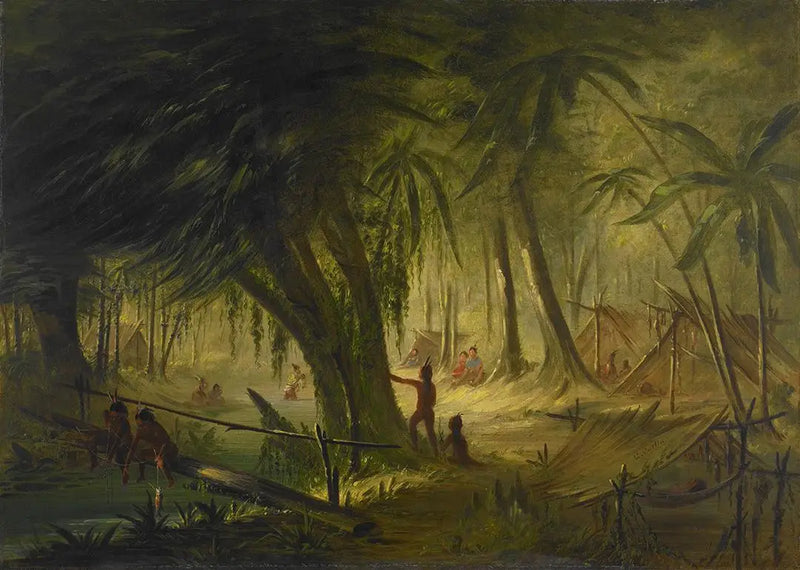 Kızılderili Kampı - George Catlin