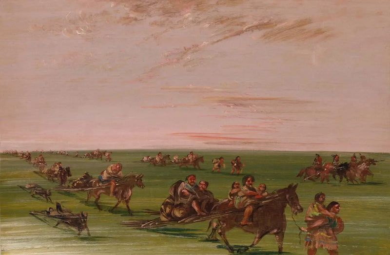 Sioux Kabile Mobil Kampı - George Catlin