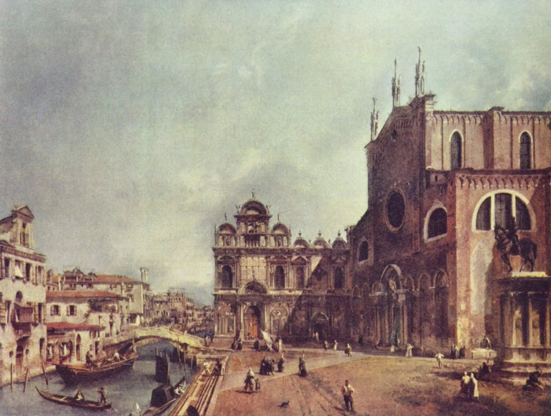 Campo Santi Giovanni e Paolo ve Scuola Grande du San Marco - Canaletto