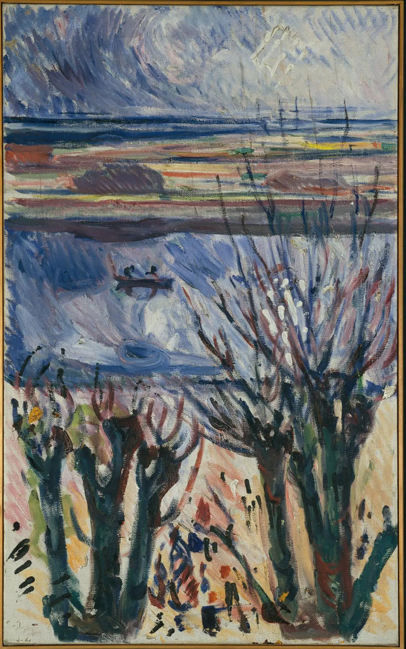 Warnemünde'deki Kanal - Edvard Munch