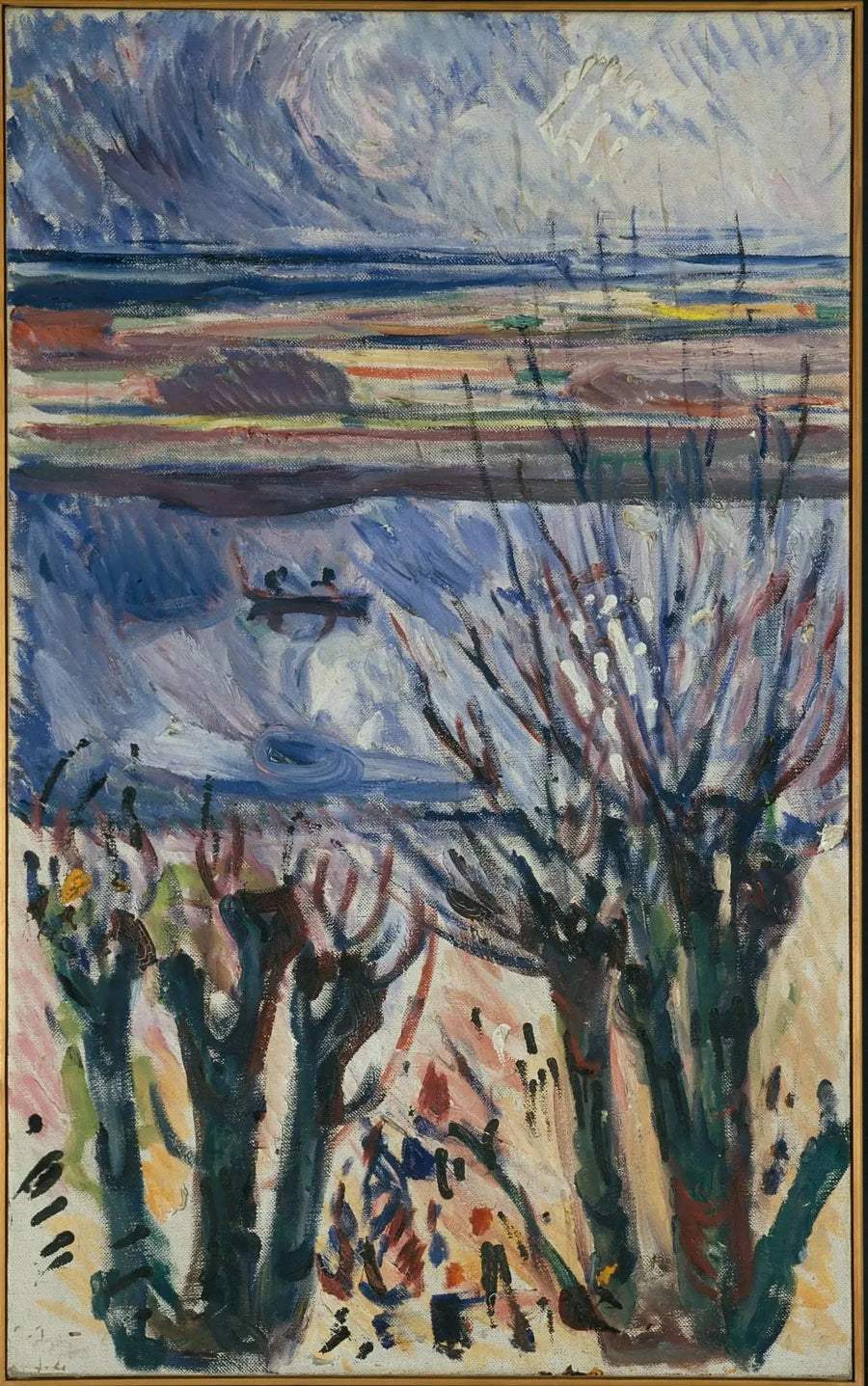 Warnemünde'deki Kanal - Edvard Munch