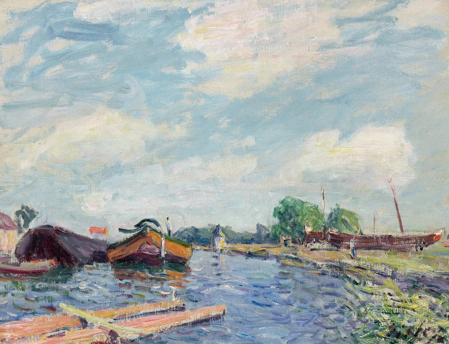 Saint-Mammès'te Loing Kanalı - Alfred Sisley