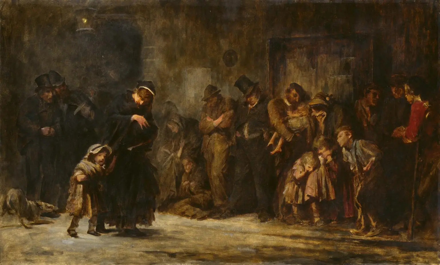 Candidats à l’admission dans un service de soins occasionnels - Luke Fildes - Alpha Reproduction