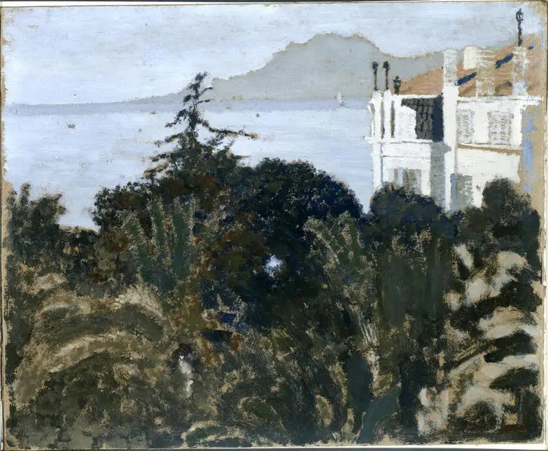 Cannes, Akdeniz kıyısındaki bahçe - Édouard Vuillard