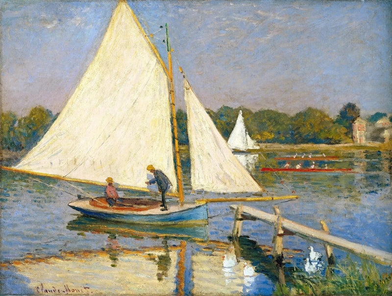 Argenteuil W324'teki tekneciler - Claude Monet