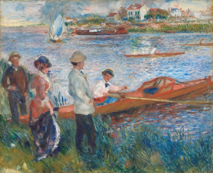 Chatou'da Şapkalı Adamlar - Pierre-Auguste Renoir