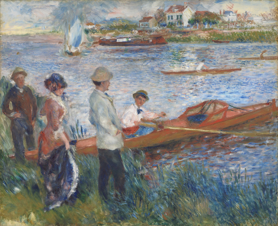 Chatou'da Şapkalı Adamlar - Pierre-Auguste Renoir