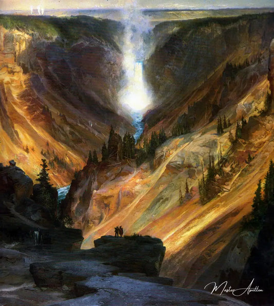 Canyon de Yellowstone - Thomas Moran - Reproductions de tableaux et peintures haut de gamme