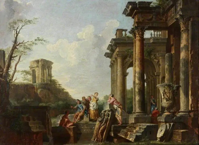 Mimari Kapriçyosu, Roma kalıntıları ve figürler - Giovanni Paolo Panini