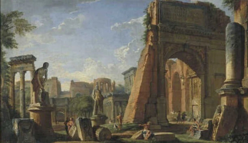 Forum Roma Motifleriyle Capriccio - Giovanni Paolo Panini