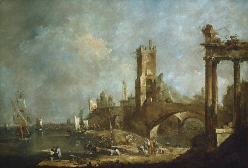 Bir Liman Manzarası - Francesco Guardi