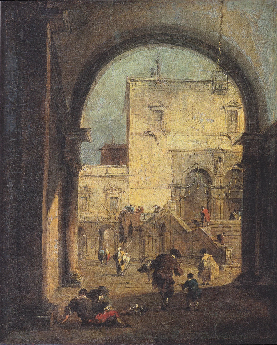 Venedik Kapriscio: Bir Meydan ve Bir Sarayın Manzarası - Francesco Guardi
