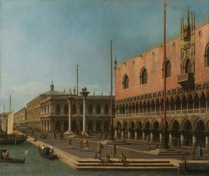 Caprice du Môle ve Dük Sarayı - Canaletto