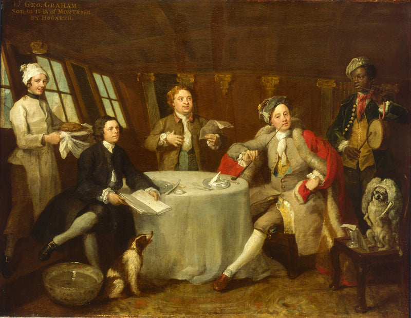 Captain Lord George Graham in His Cabin - William Hogarth
