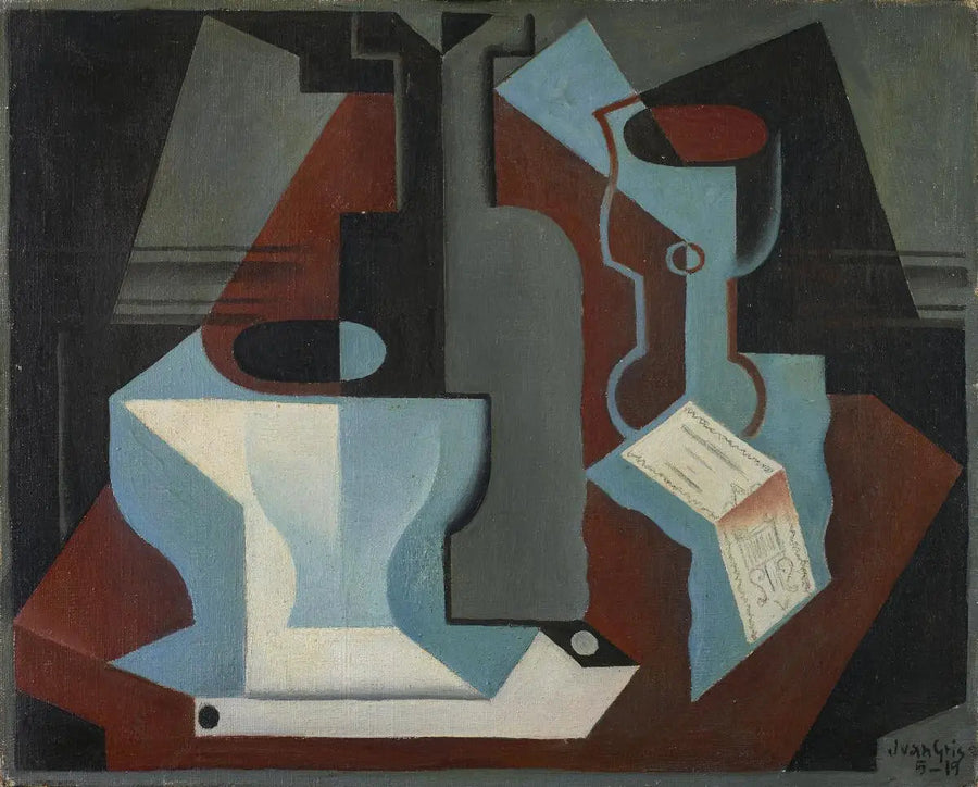 Carafe, kase ve bardak - Juan Gris