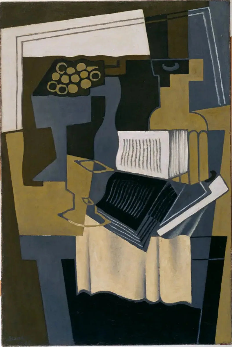 Carafe ve Kitap - Juan Gris