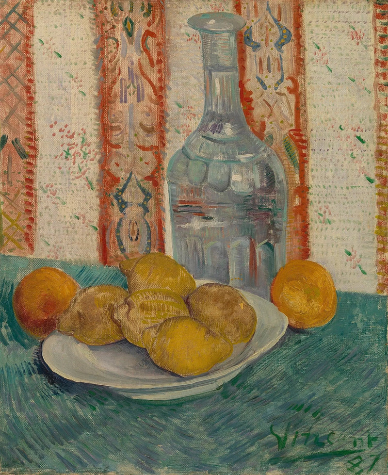 Narenciye ile karaf ve tabak - Vincent van Gogh