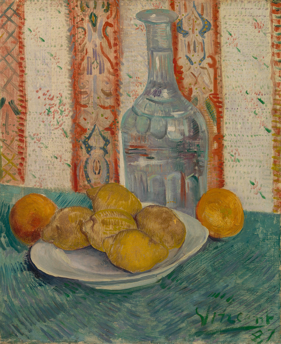Narenciye ile karaf ve tabak - Vincent van Gogh