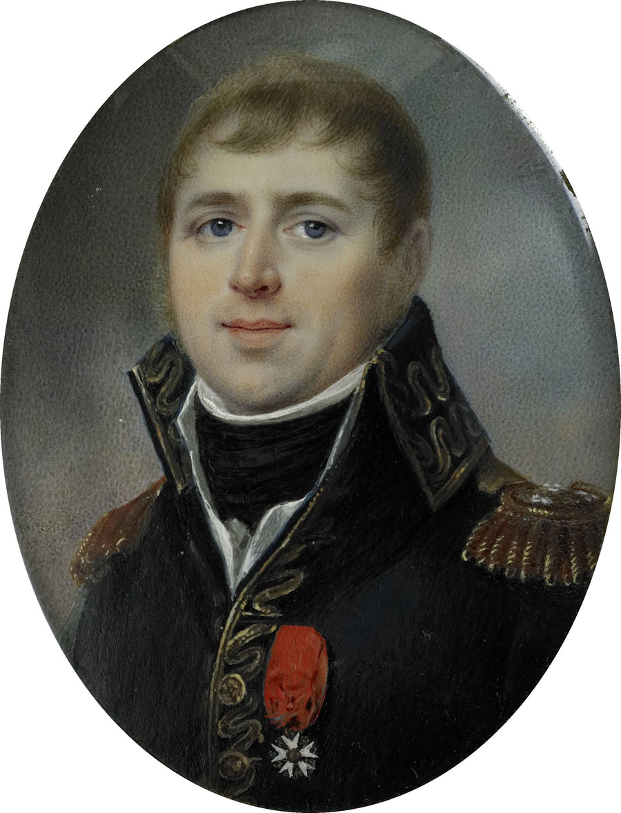 Carel Hendrik Ver Huell (1764-1845), vice-amiral de la flotte batave et ministre de la Marine de la République batave, portant la croix d'officier de la Légion d'honneur, qui lui fut décernée en 1804 - Louis Marie Sicard