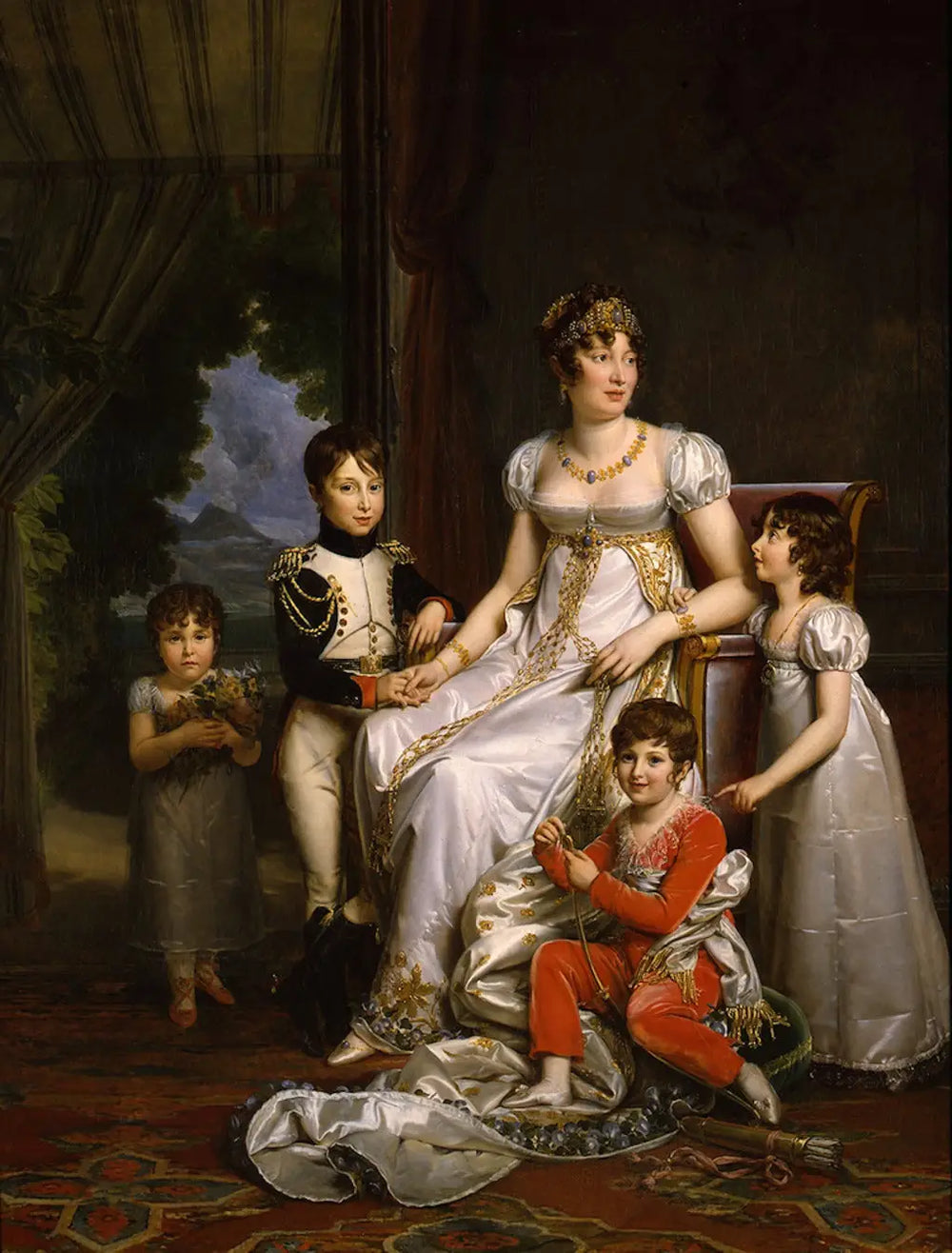 Caroline reine de Naples et ses enfants - François Gérard - Alpha Reproduction