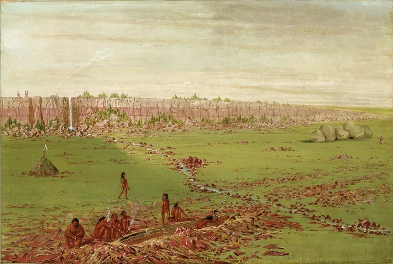 Pipestone Ocağı, Çayır Tepeleri üzerinde - George Catlin