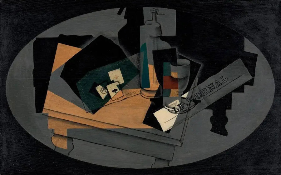 Oyun Kartları ve Sifon - Juan Gris