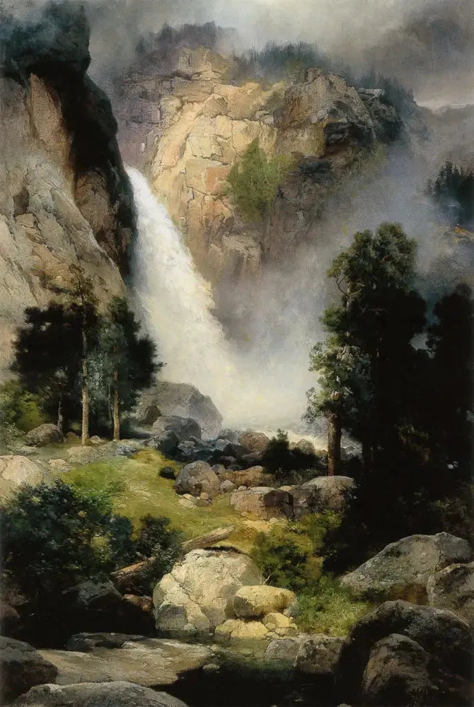 Cascade Şelalesi, Yosemite - Thomas Moran