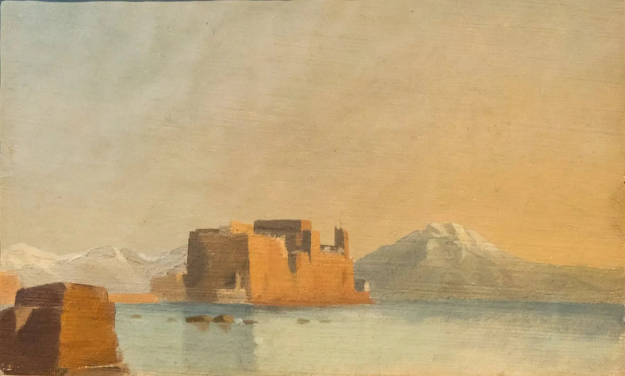 Ovo Şatosu ve Napoli Koyu - Edgar Degas