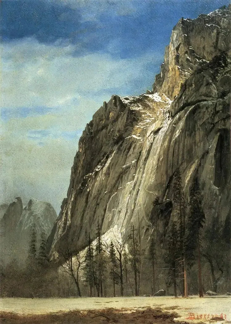 Katedral Kayaları, Yosemite Manzarası - Albert Bierstadt