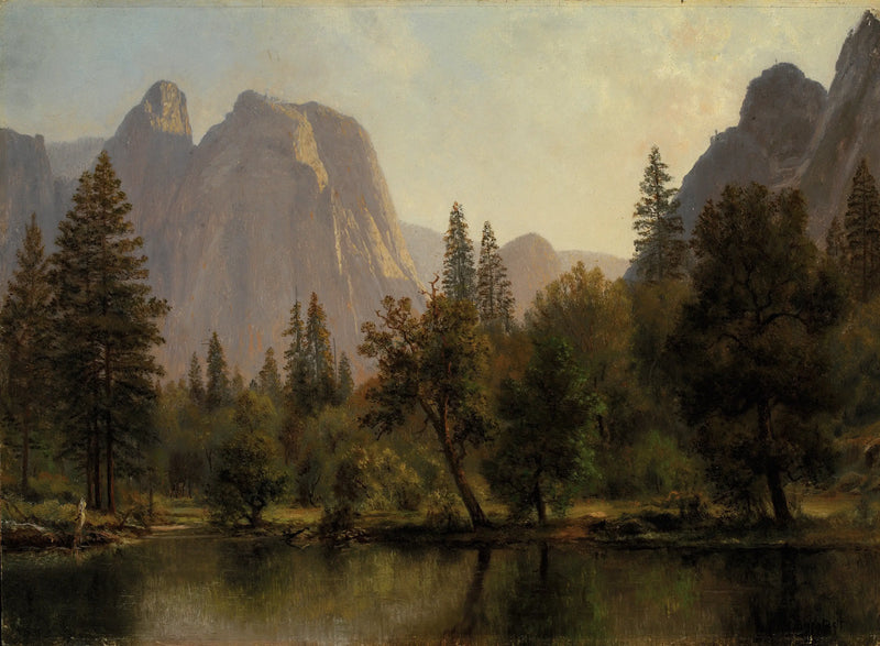 Katedral Kayaları, Yosemite Vadisi - Albert Bierstadt